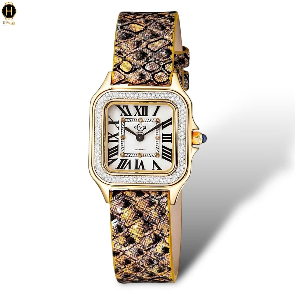 Đồng Hồ Nữ GV2 by Gevril Quartz Milan Diamond Swiss 12102A