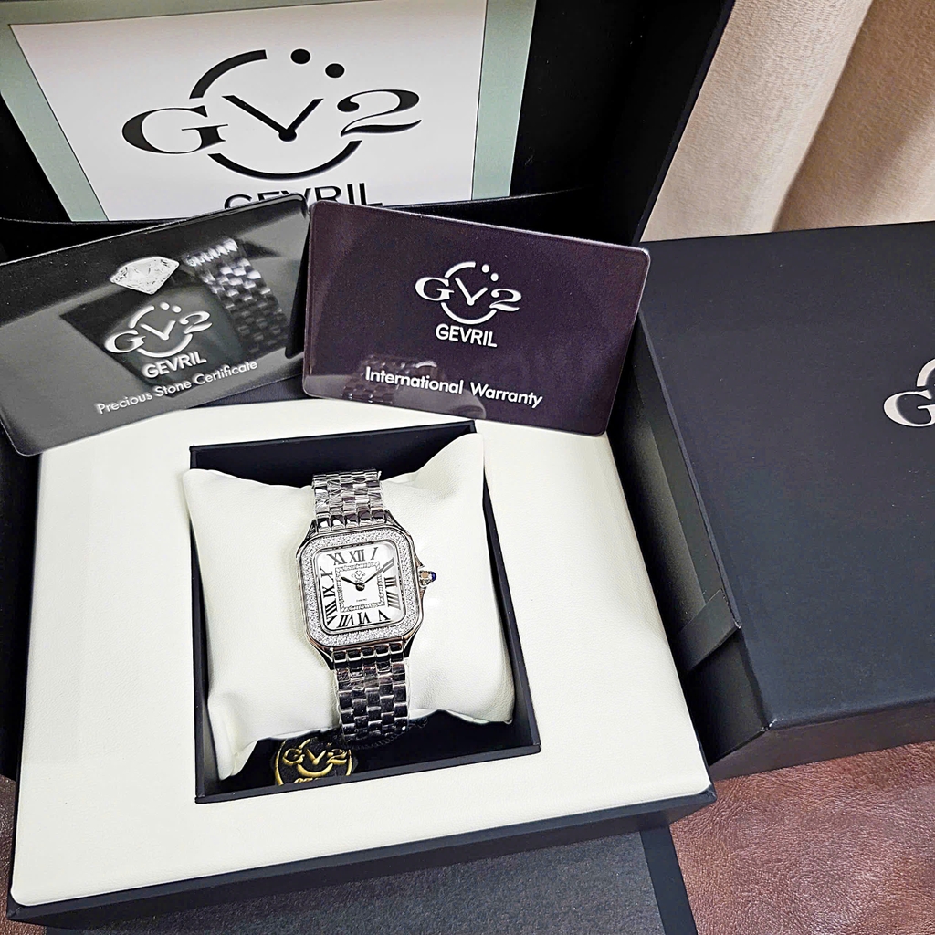 Đồng Hồ Nữ GV2 By Gevril Quartz Milan Diamond Swiss Limited Edition 12110B