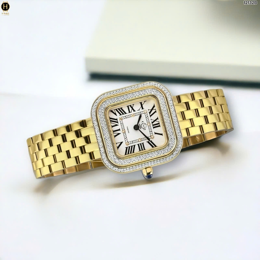 Đồng Hồ Nữ GV2 By Gevril Quartz Bellagio  Diamond Limited 12132B