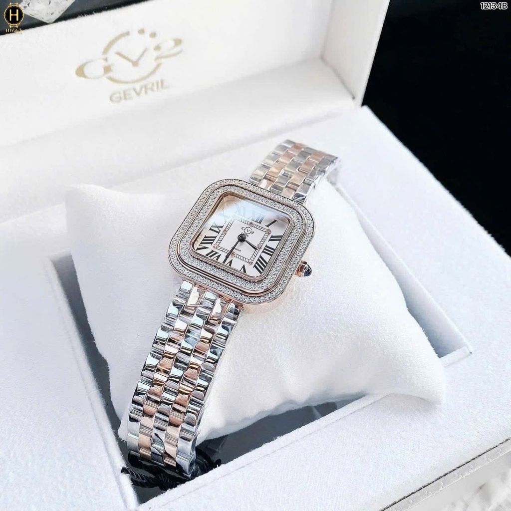 Đồng Hồ Nữ GV2 By Gevril Quartz Bellagio Diamond 12134B