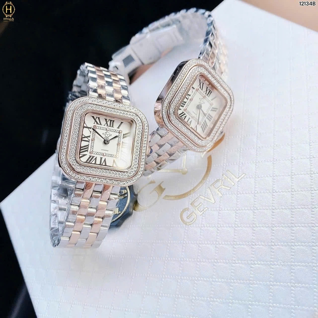 Đồng Hồ Nữ GV2 By Gevril Quartz Bellagio Diamond 12134B
