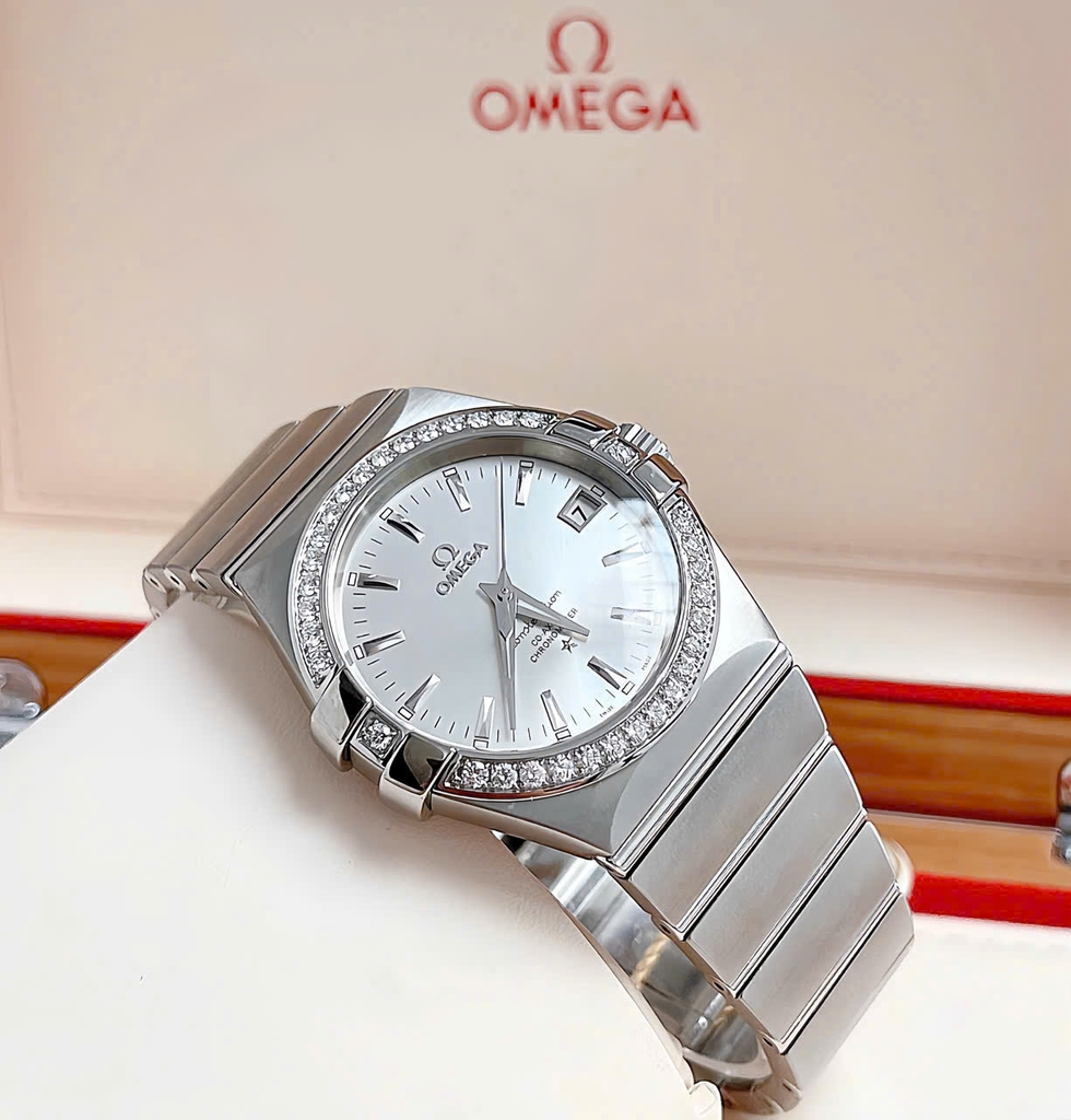 Đồng Hồ Unisex Omega Automatic Constellation Co‑Axial 123.15.35.20.02.001 ( 12315352002001 )