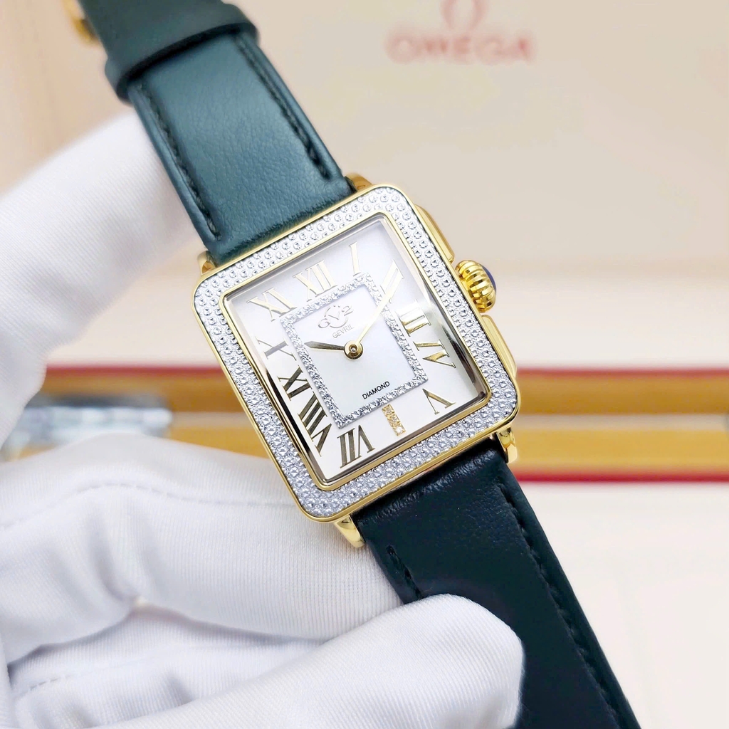 Đồng Hồ Nữ GV2 By Gevril Quartz Padova Diamond - Vegan Strap Limited Edition 12305-V5