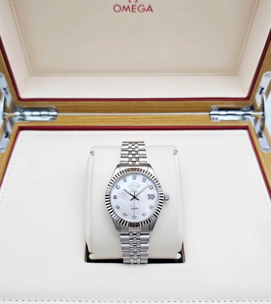 Đồng Hồ Nữ Gv2 By Gevril Quartz Naples Diamond 12405
