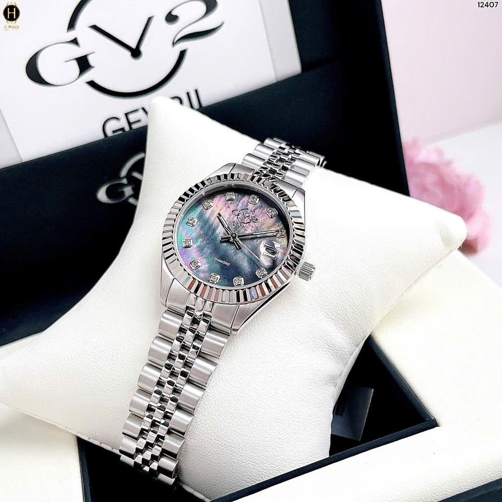 Đồng Hồ Nữ Gv2 By Gevril Quartz Naples Diamond 12407 Limited Edition 500 Model