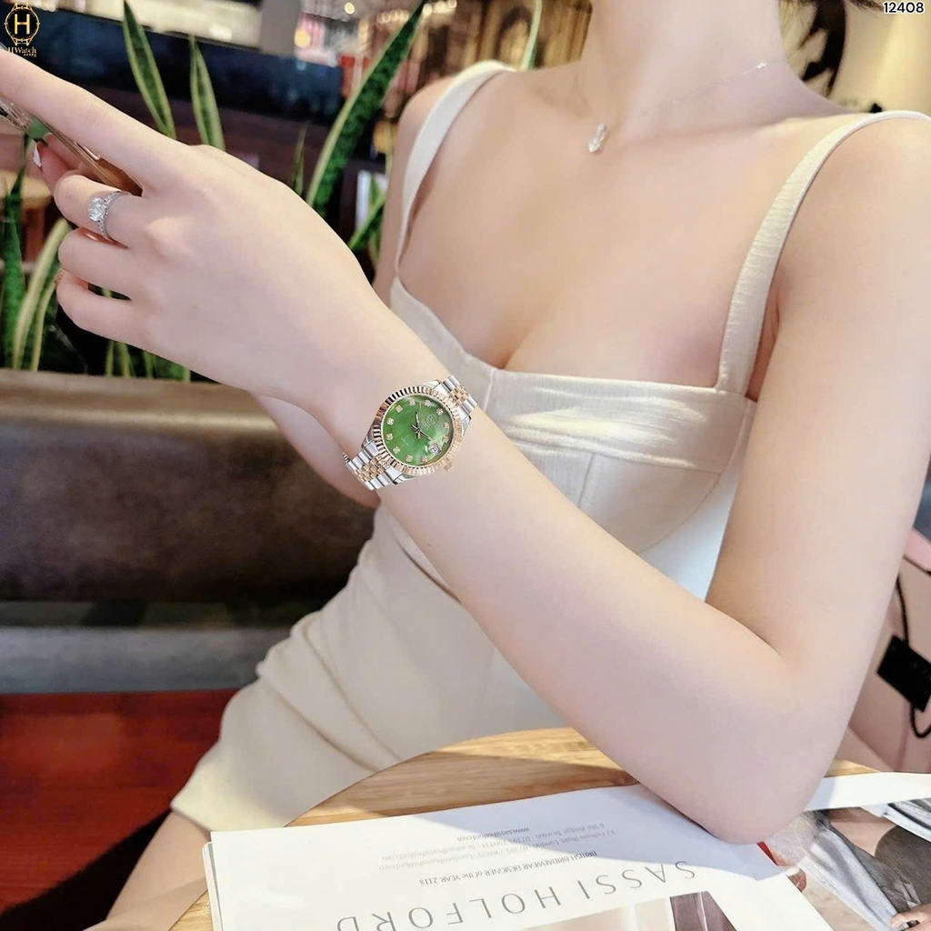 Đồng Hồ Nữ Gv2 By Gevril Quartz Naples Diamond 12408