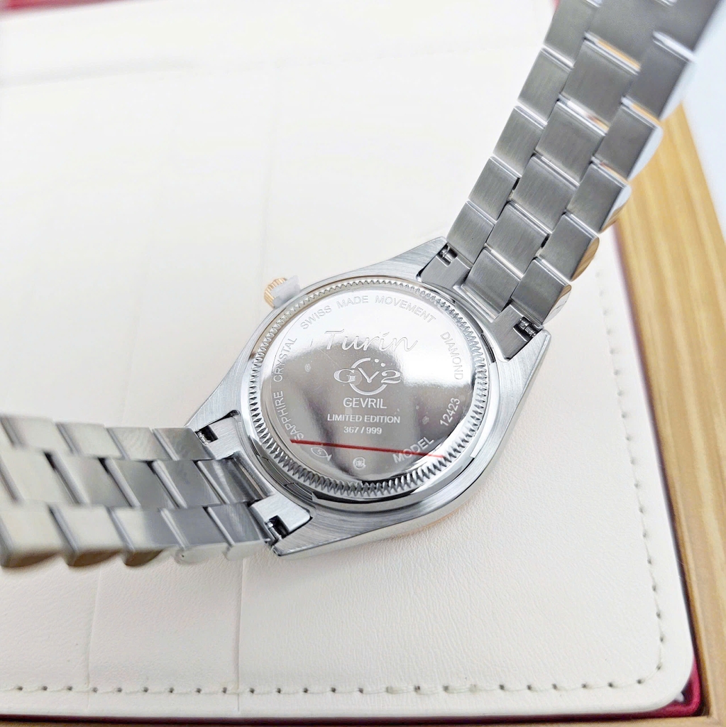 Đồng Hồ Nữ GV2 By Gevril Quartz Turin Diamond 12423B