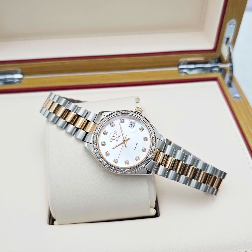 Đồng Hồ Nữ GV2 By Gevril Quartz Turin Diamond 12423B