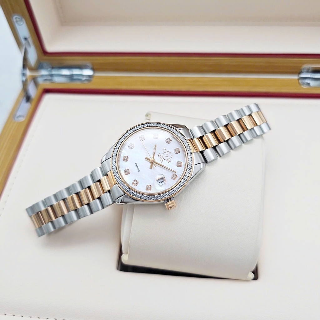 Đồng Hồ Nữ GV2 By Gevril Quartz Turin Diamond 12423B