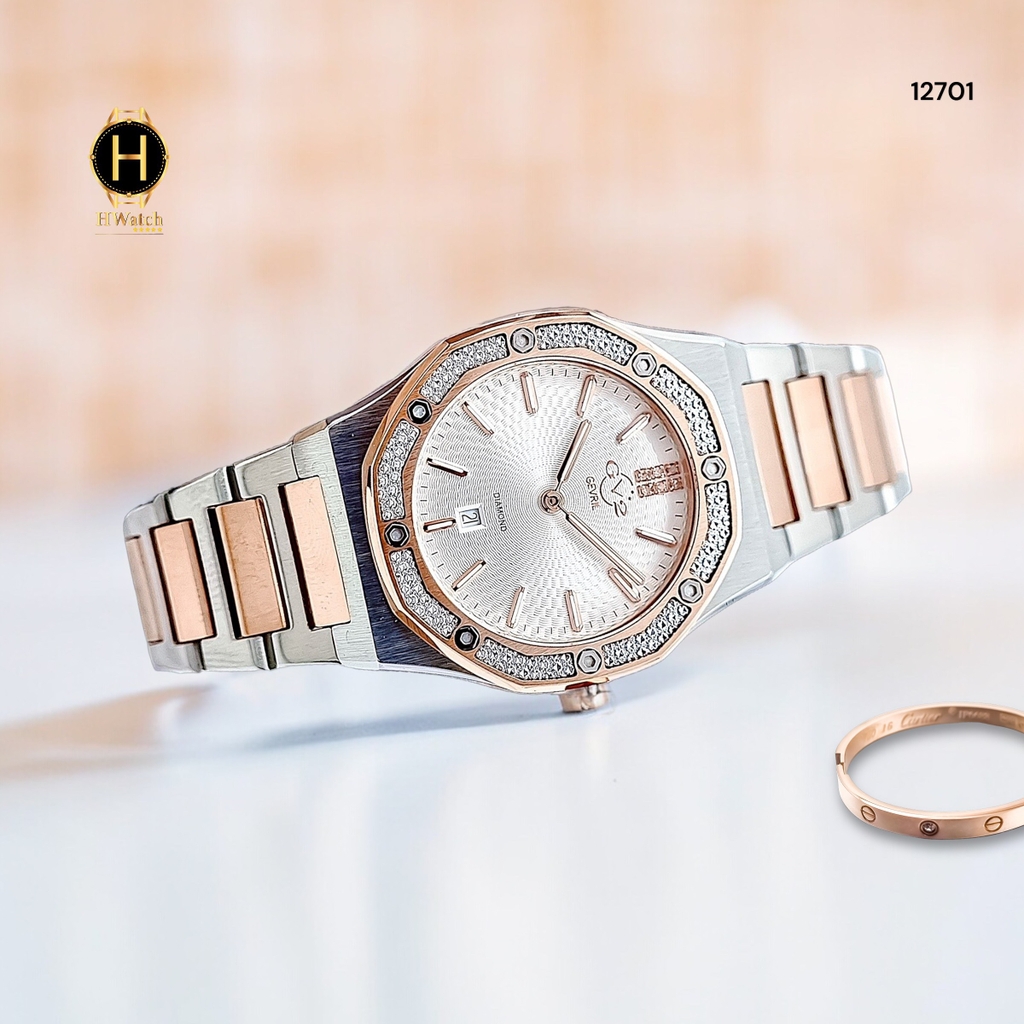 Đồng Hồ Nữ GV2 by Gevril Quartz Palmanova Diamond Limited Edition 12701