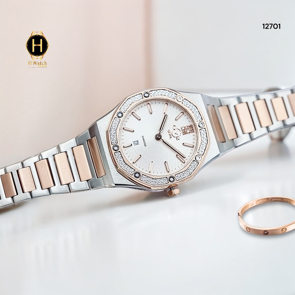 Đồng Hồ Nữ GV2 by Gevril Quartz Palmanova Diamond Limited Edition 12701