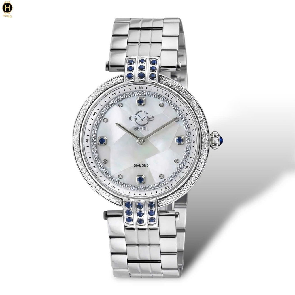 Đồng hồ Nữ Gv2 By Gevril Quartz Matera Diamond 12801B