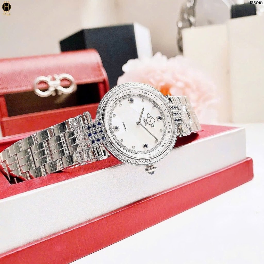 Đồng hồ Nữ Gv2 By Gevril Quartz Matera Diamond 12801B