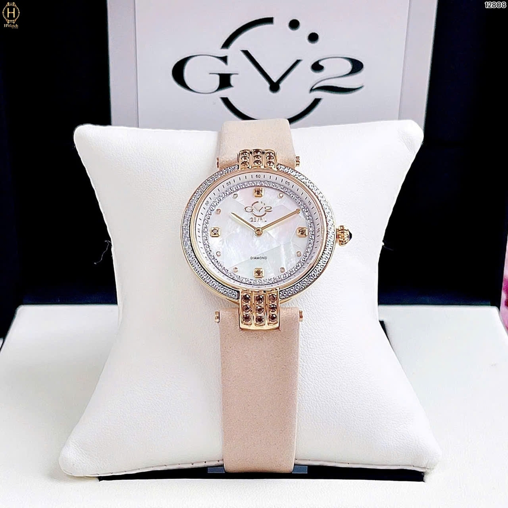 Đồng Hồ Nữ GV2 By Gevril Quartz Matera Diamond 12808