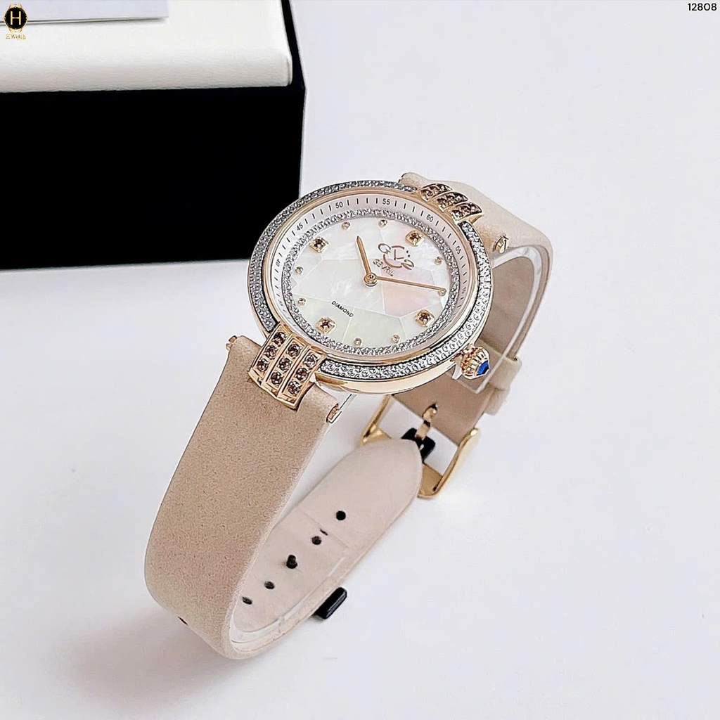 Đồng Hồ Nữ GV2 By Gevril Quartz Matera Diamond 12808
