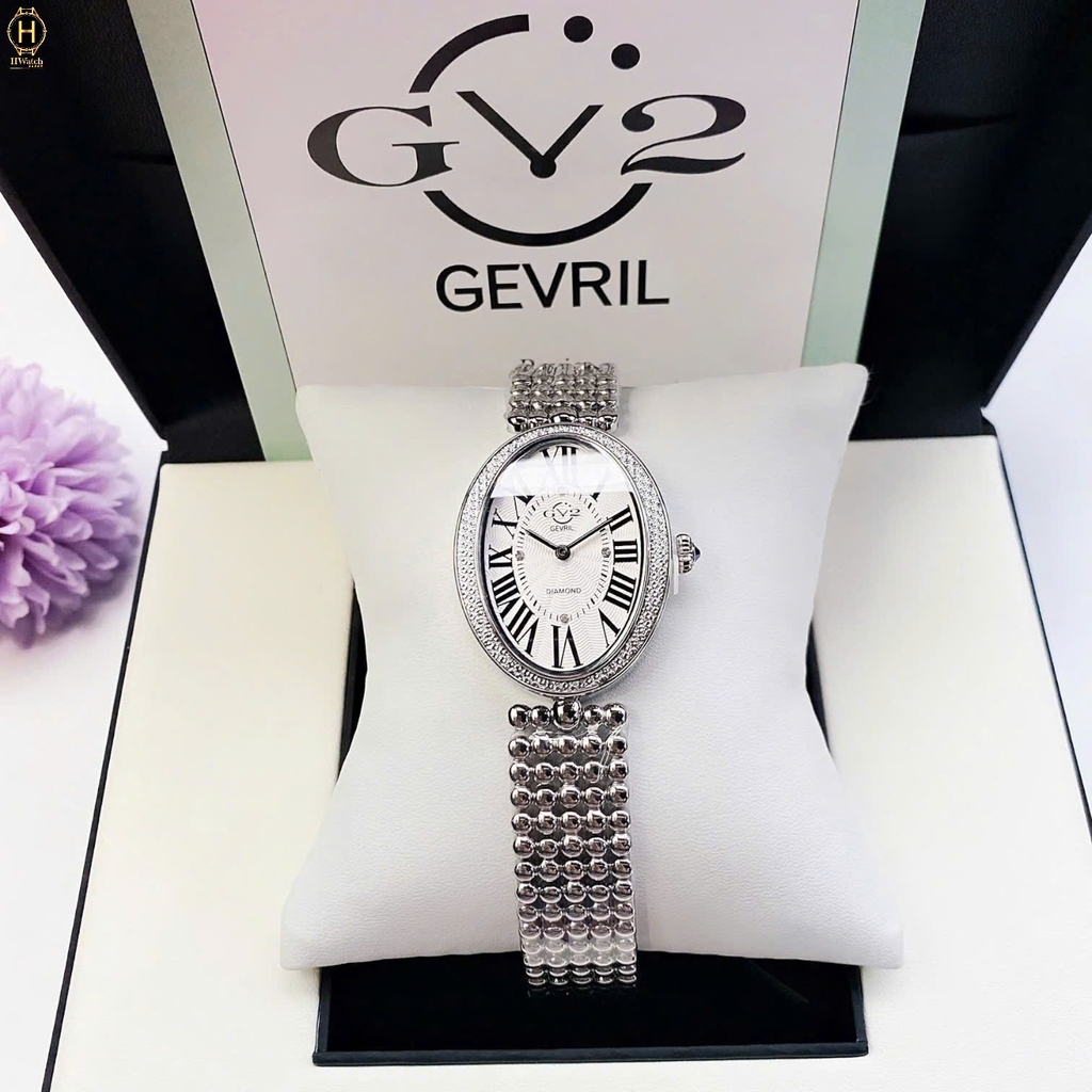 Đồng Hồ Nữ GV2 By Gevril Quartz Piazza Navona - Diamond 14800B
