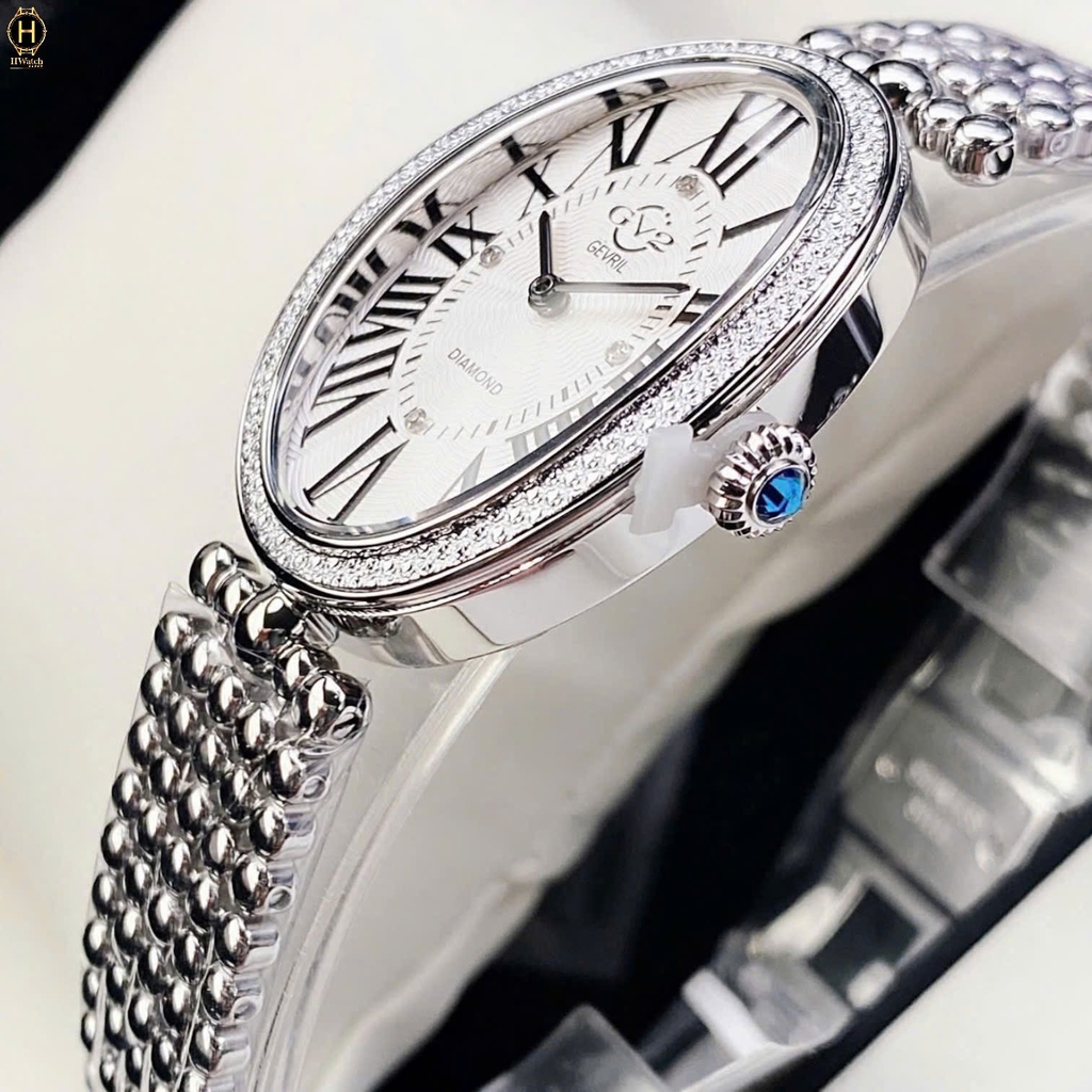 Đồng Hồ Nữ GV2 By Gevril Quartz Piazza Navona - Diamond 14800B