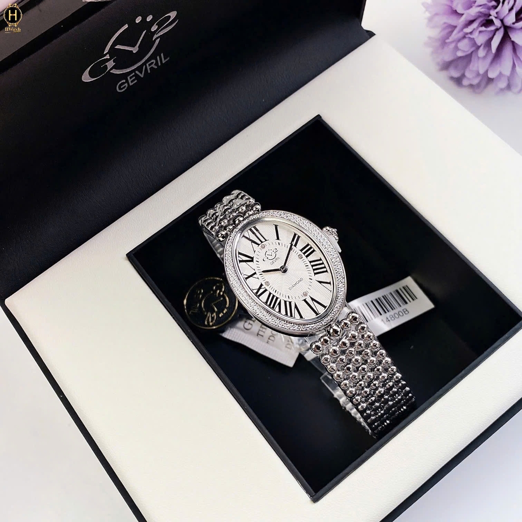 Đồng Hồ Nữ GV2 By Gevril Quartz Piazza Navona - Diamond 14800B