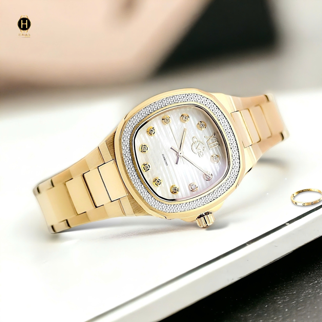 Đồng Hồ Nữ  GV2 by Gevril Quartz Pontente Diamond Limited Edition 18205B