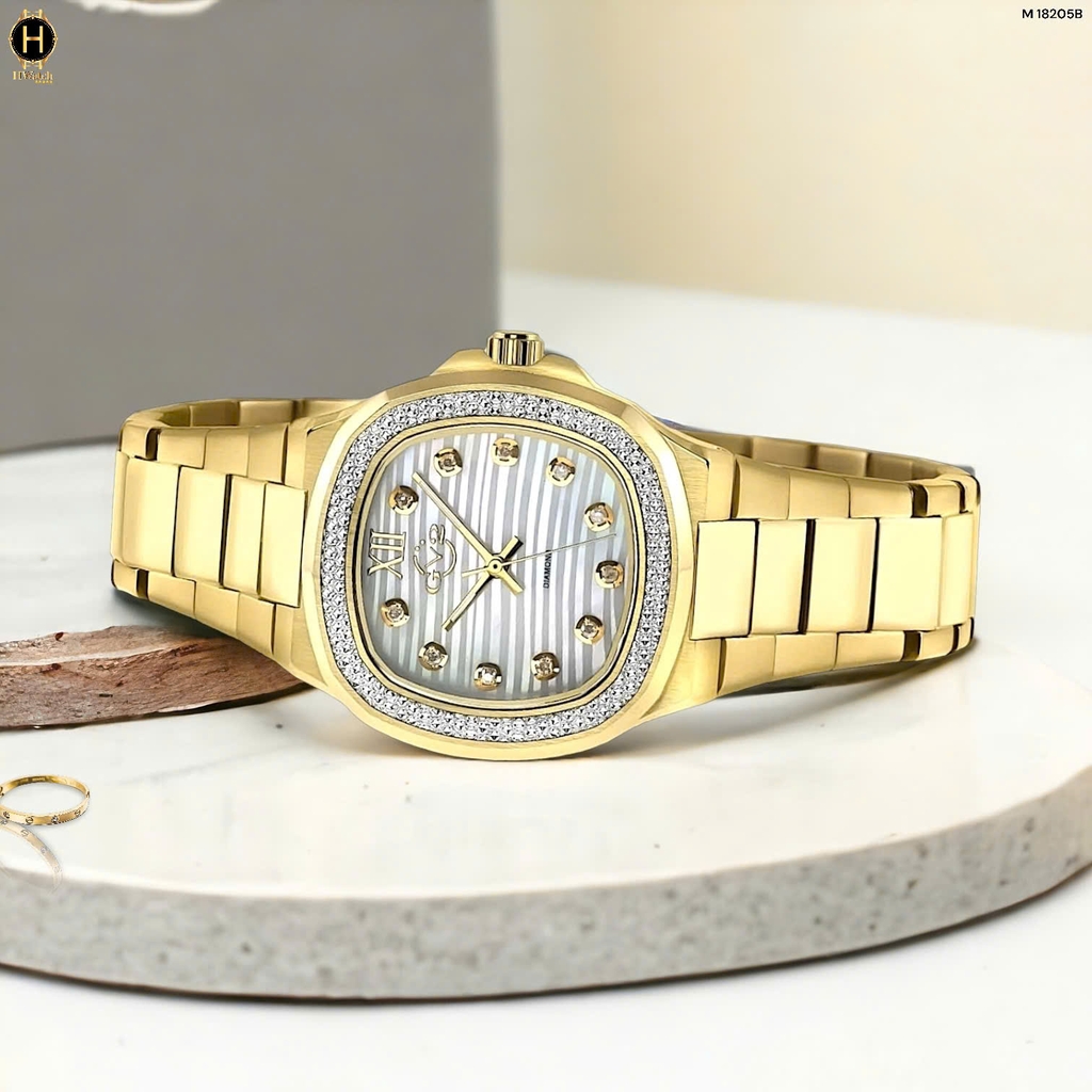Đồng Hồ Nữ  GV2 by Gevril Quartz Pontente Diamond Limited Edition 18205B