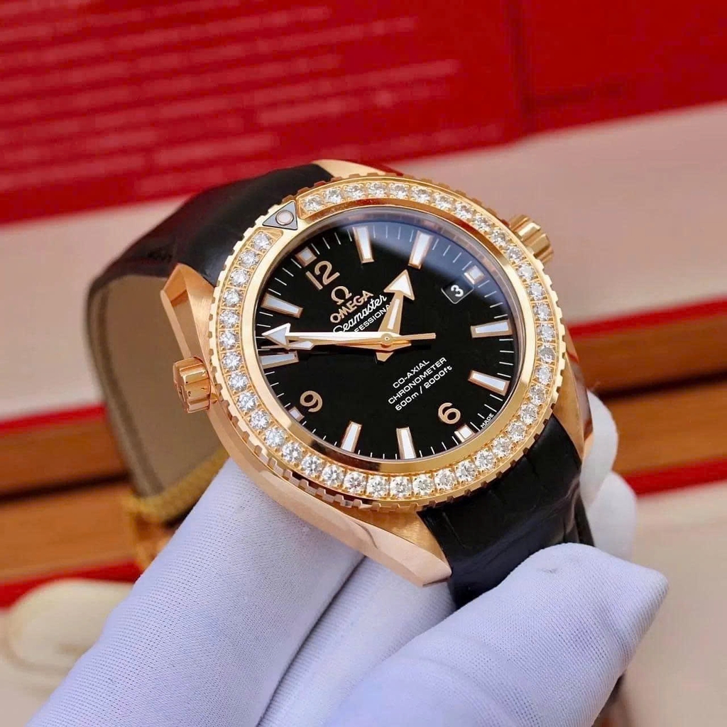 Đồng Hồ Nữ Omega Automatic Seamaster Planet Ocean 18kt Rose Gold Diamond 232.58.38.20.01.001 ( 23258382001001 )