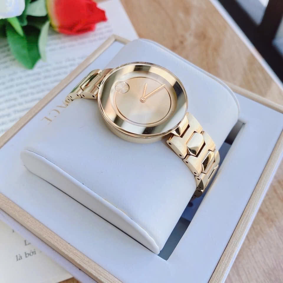 Đồng Hồ Nữ Movado Quartz Bold Gold Dial 3600382