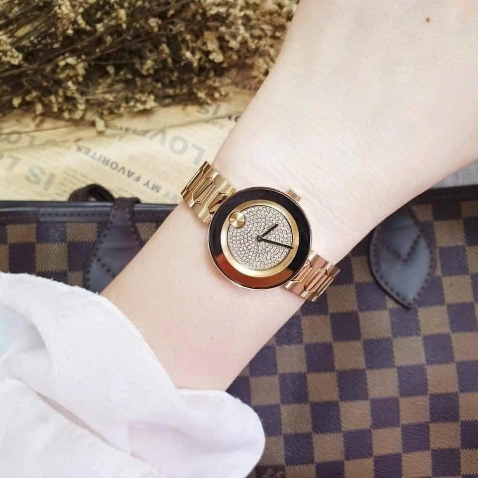Đồng Hồ Nữ Movado Quartz Bold Crystal Pave 3600492
