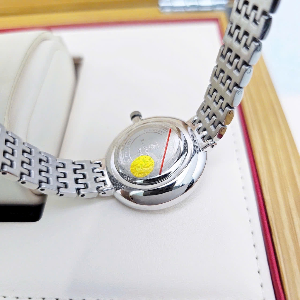 Đồng Hồ Nữ Royal Crown Quartz 3628 Thép Trắng