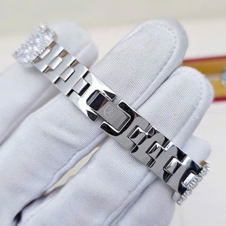 Đồng Hồ Nữ Royal Crown Quartz 4617 Thép Trắng