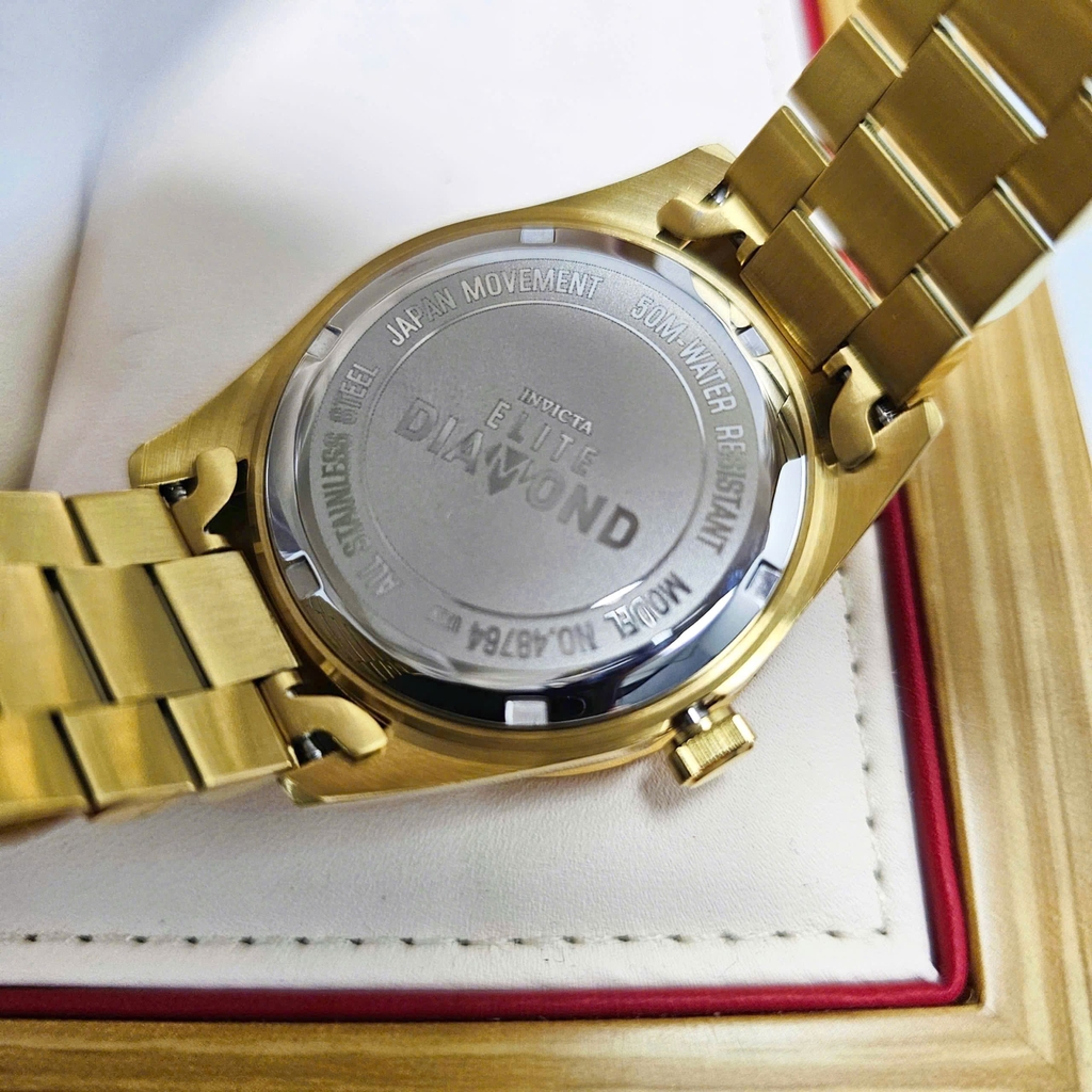  Đồng Hồ Unisex Invicta Quartz Elite Diamond 38mm 48764