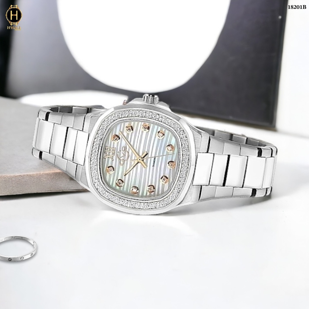 Đồng Hồ Nữ GV2 By Gevril Quartz Potente Diamond Limited Edition 18201B