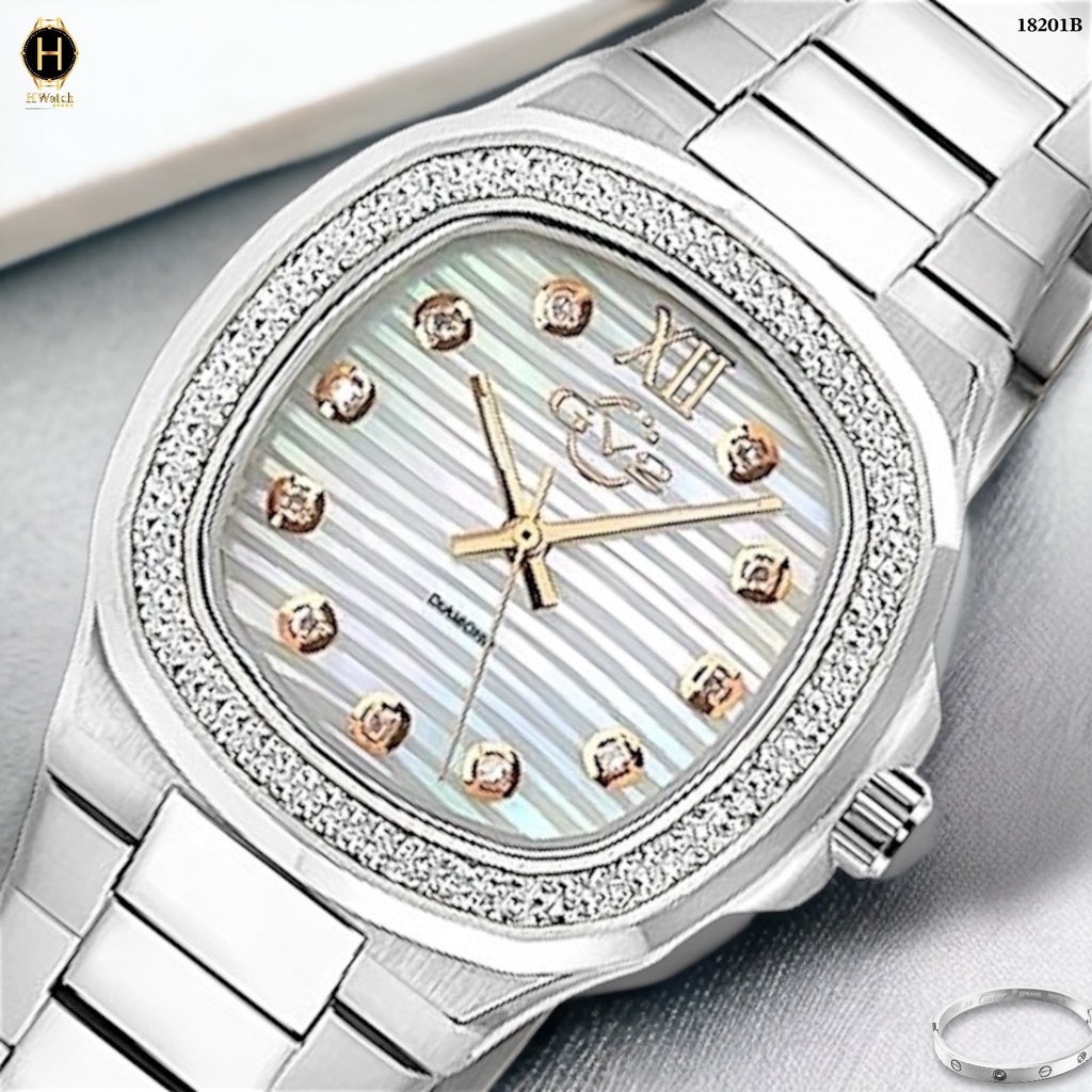 Đồng Hồ Nữ GV2 By Gevril Quartz Potente Diamond Limited Edition 18201B