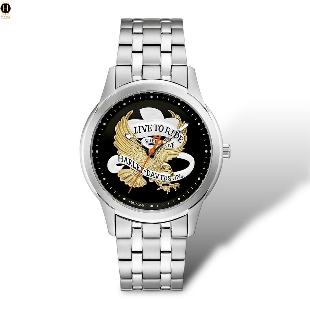Đồng Hồ Nam Bulova Quartz Harley-Davidson Live To Ride Eagle 76A167