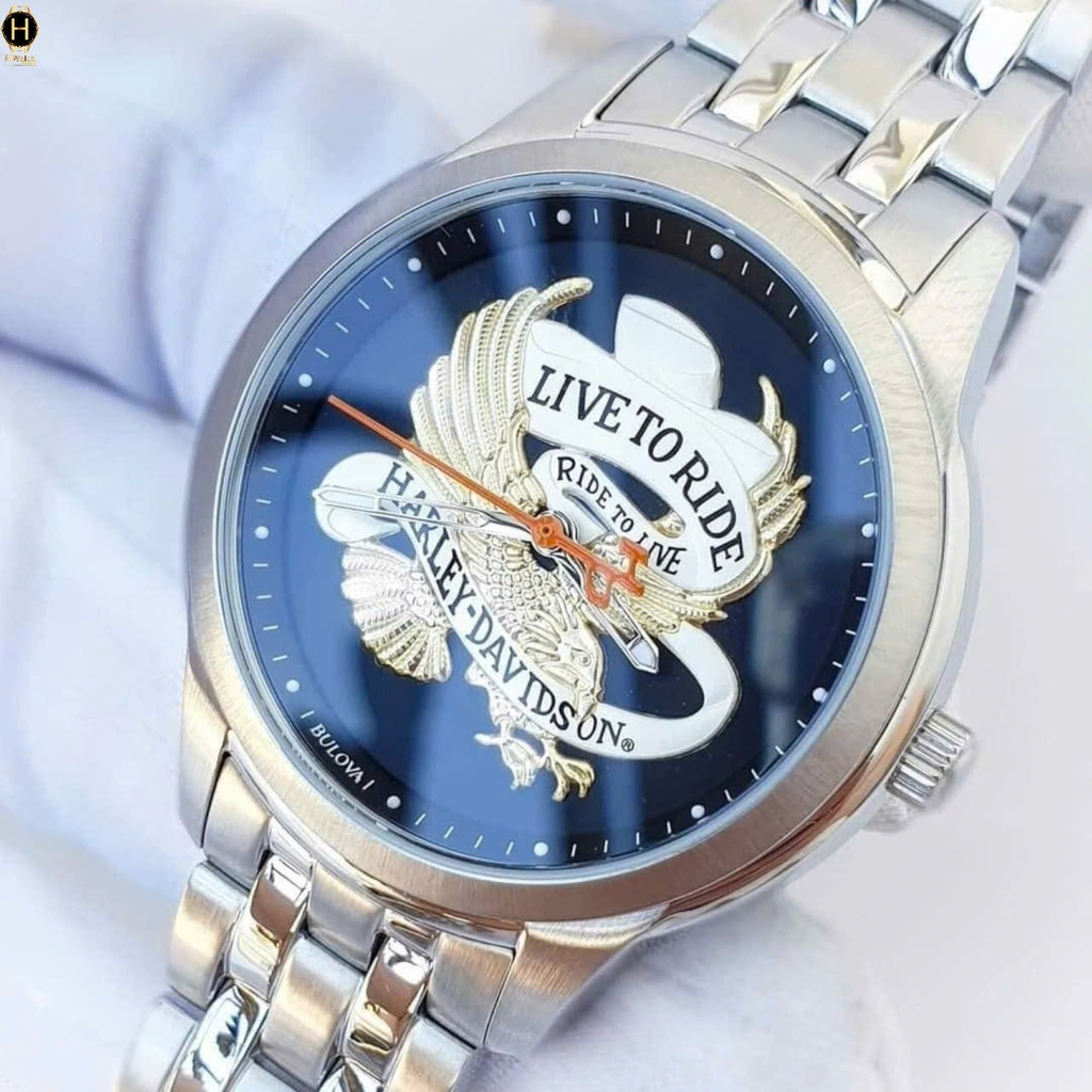 Đồng Hồ Nam Bulova Quartz Harley-Davidson Live To Ride Eagle 76A167