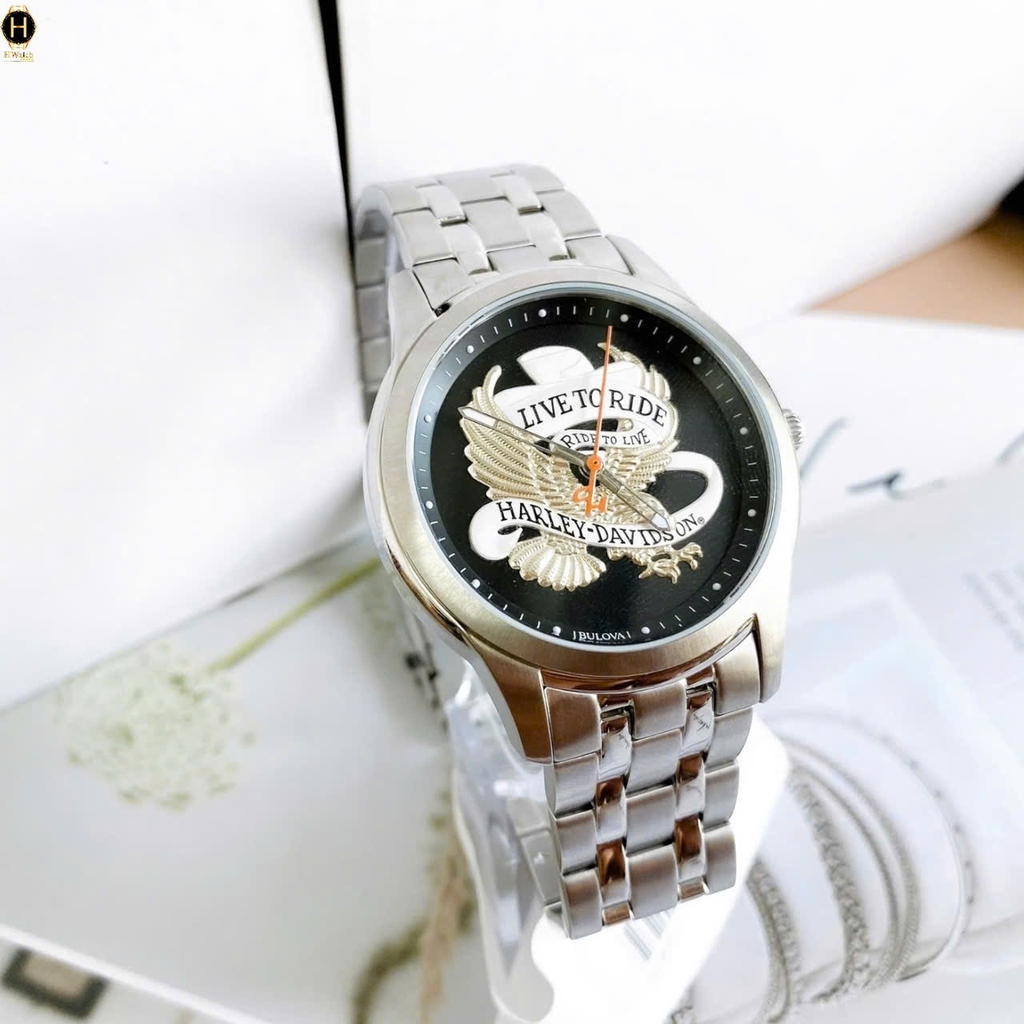 Đồng Hồ Nam Bulova Quartz Harley-Davidson Live To Ride Eagle 76A167