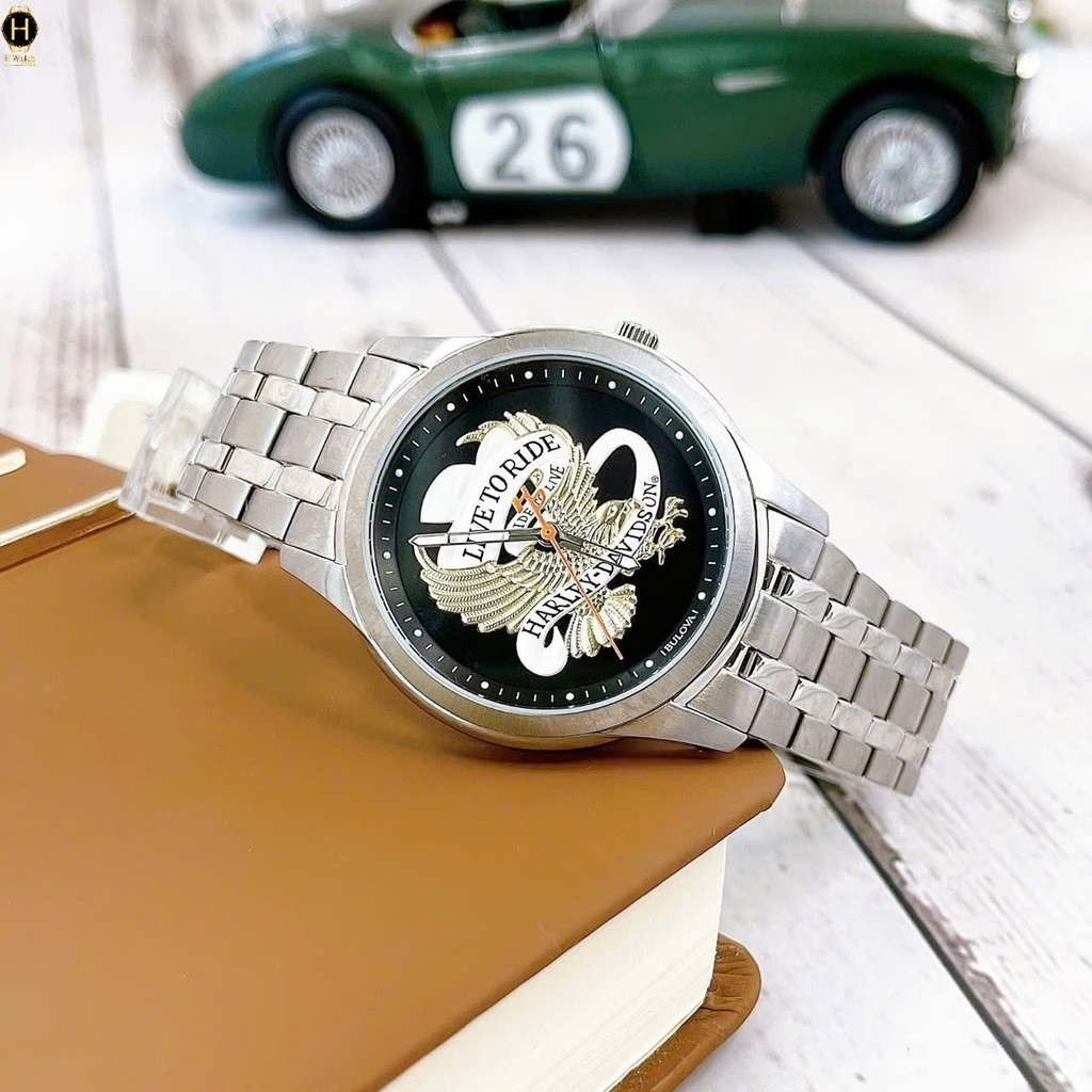 Đồng Hồ Nam Bulova Quartz Harley-Davidson Live To Ride Eagle 76A167