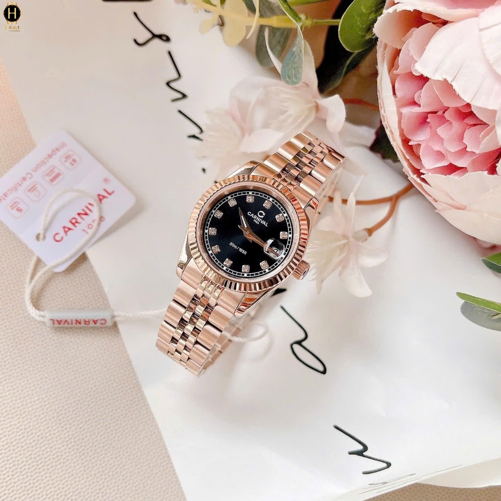 Đồng Hồ Nữ Carnival Quartz 8131L-VH-D