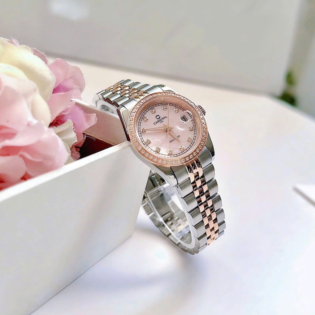 Đồng Hồ Nữ Carnival Quartz 8131L2-CH-HK