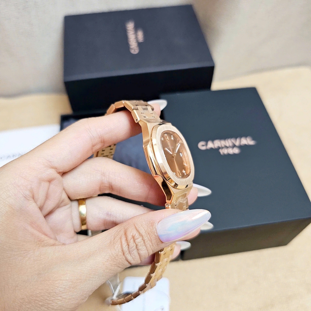 Đồng Hồ Nữ Carnival Quartz 8160L-VH-N ( 8160L ) Cá Hồi
