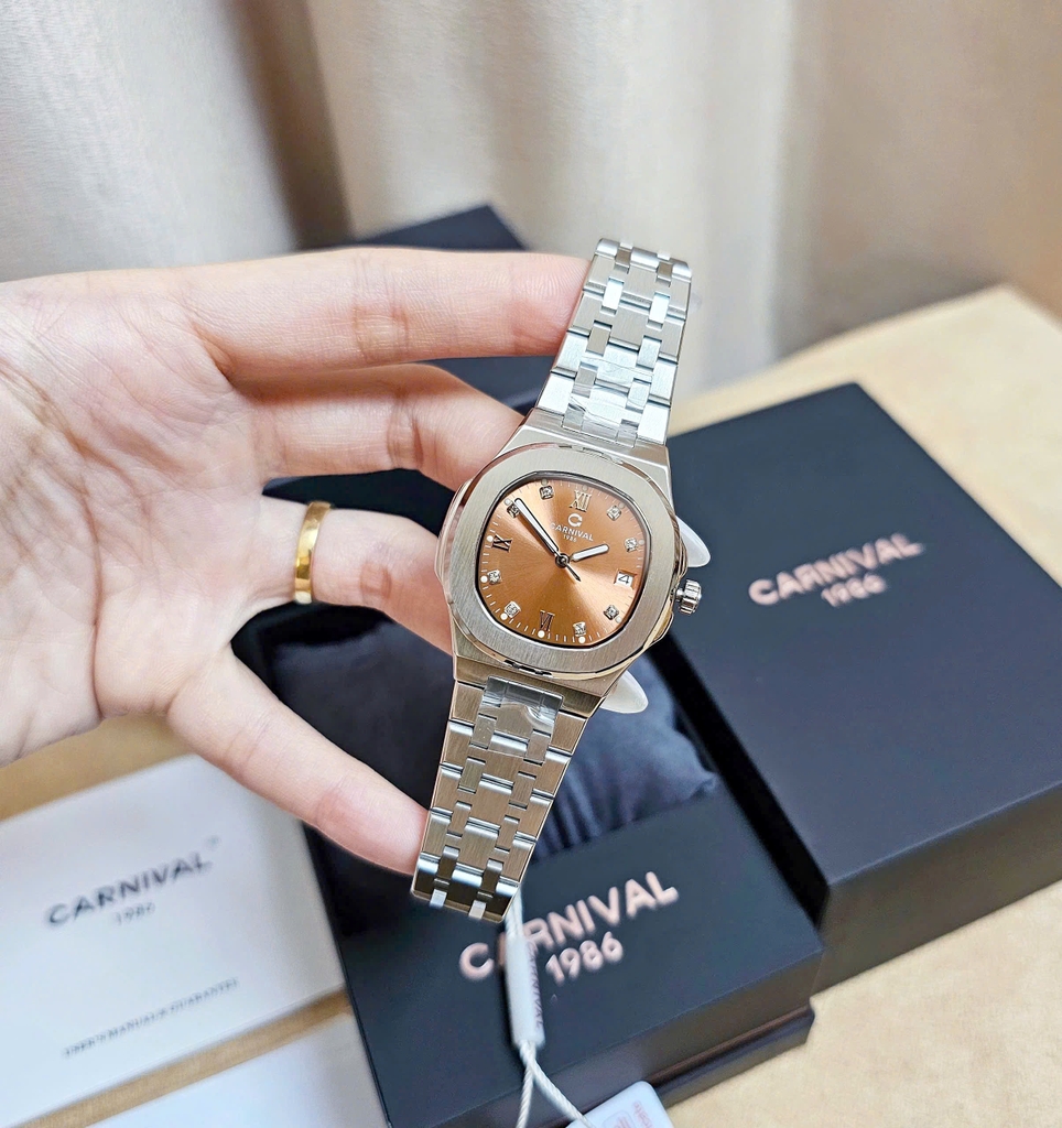 Đồng Hồ Nữ Carnival Quartz 8160L-VT-N