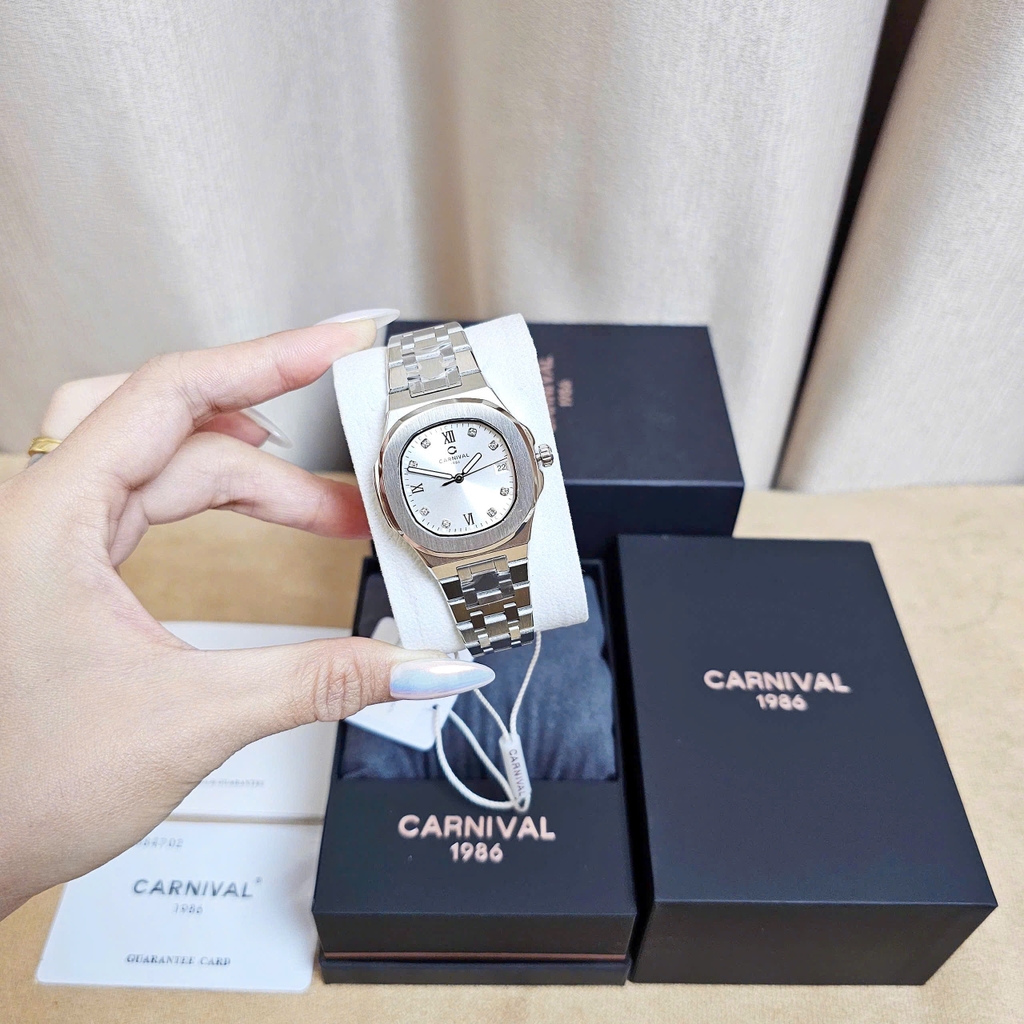 Đồng Hồ Nữ Carnival Quartz 8160L-VT-T