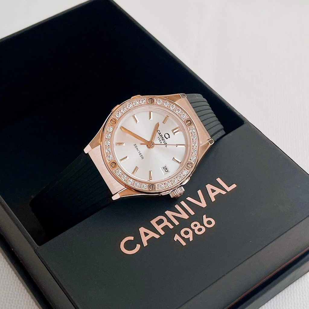 Đồng Hồ Nữ Carnival Quartz 8168L2-VH-DCS-T