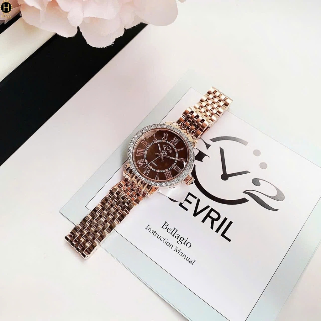 Đồng Hồ Nữ Gv2 By Gevril Quartz Astor III Diamond 9157B