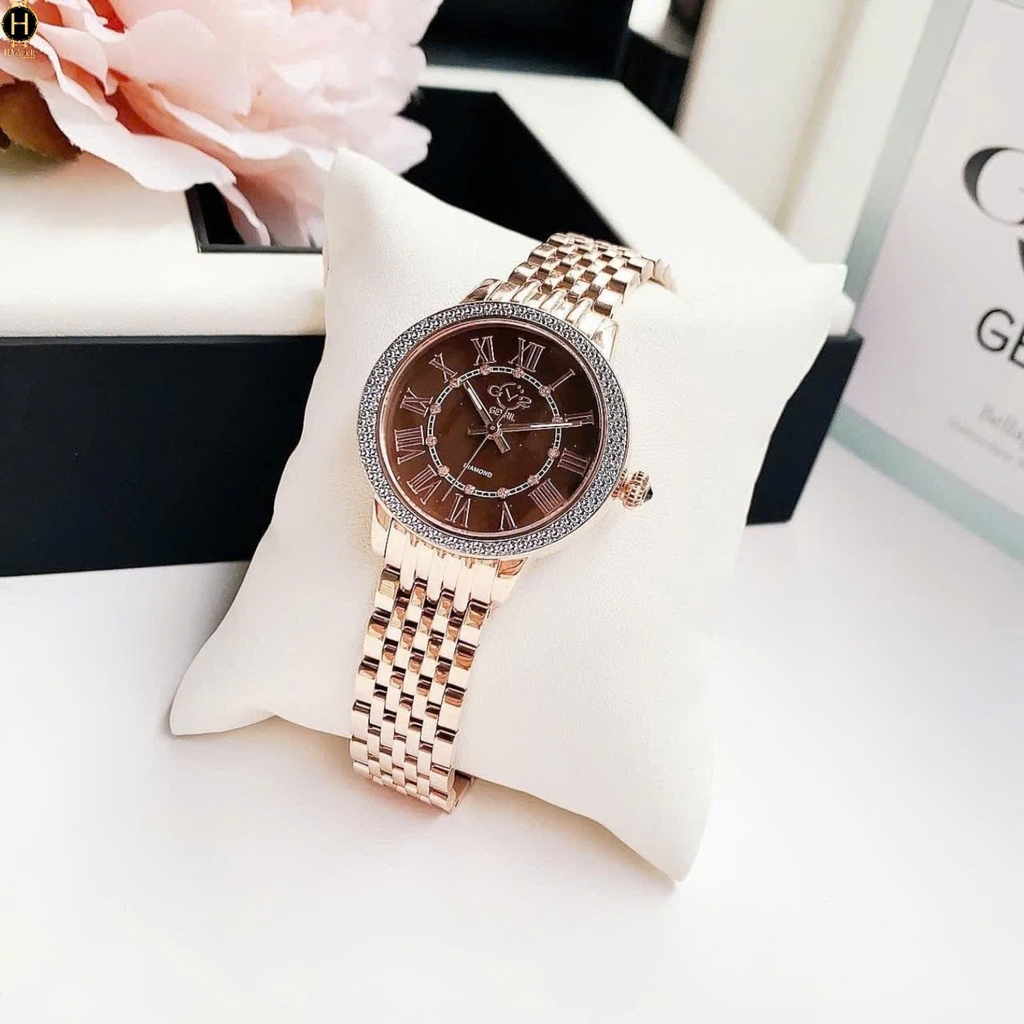 Đồng Hồ Nữ Gv2 By Gevril Quartz Astor III Diamond 9157B