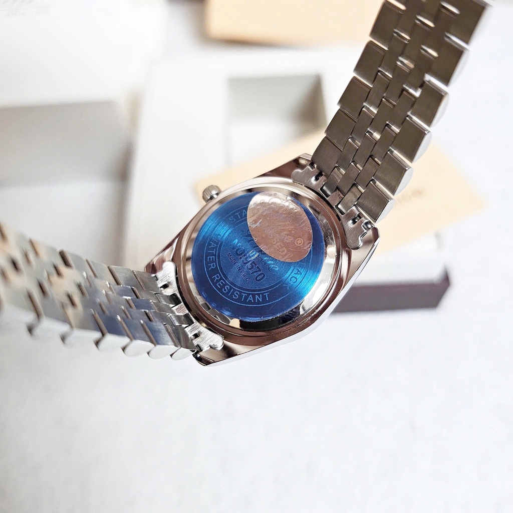 Đồng Hồ Nữ Scottie Quartz 9570 Thép Trắng Mặt Trắng