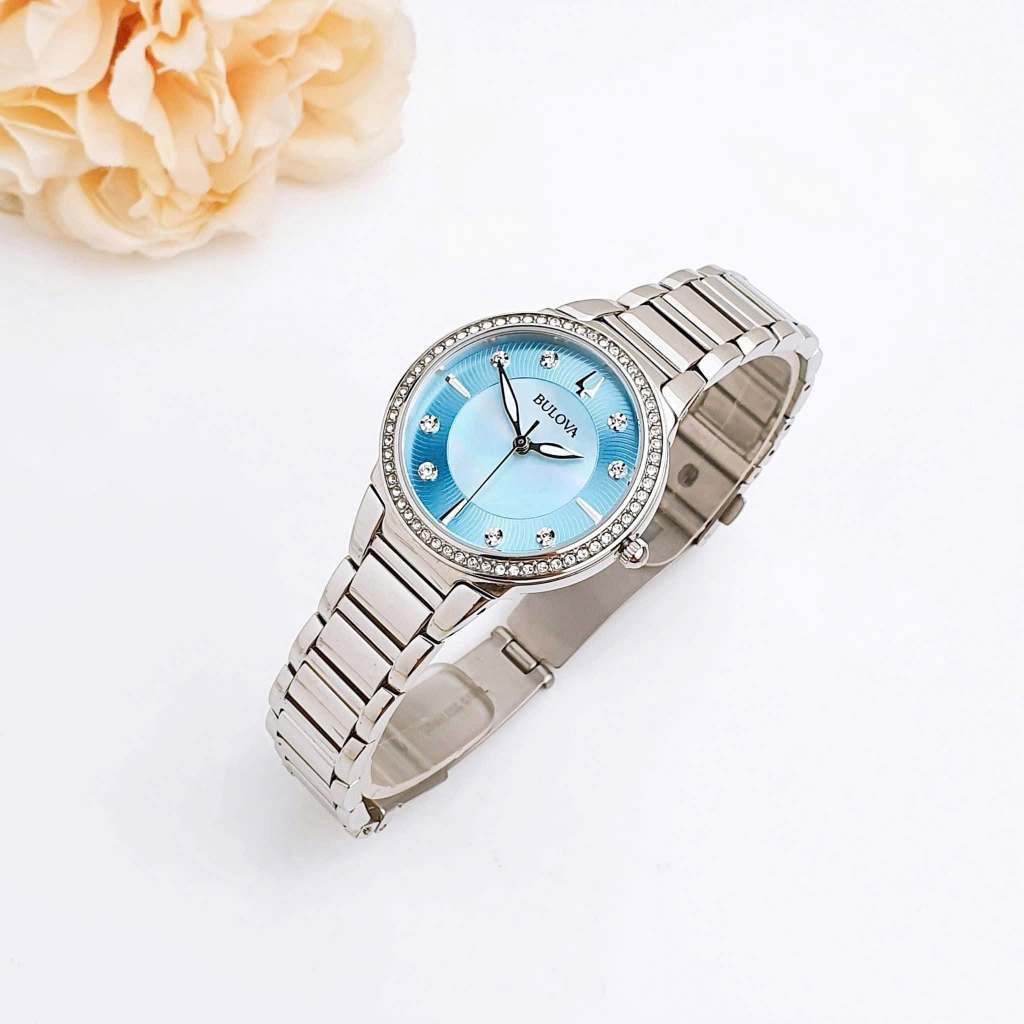 Đồng Hồ Nữ Bulova Quartz Ladies’ Crystal 96L288