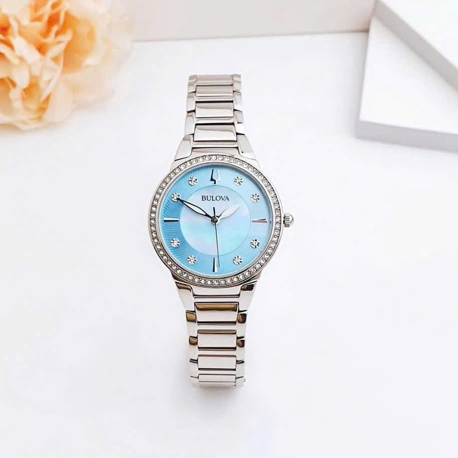 Đồng Hồ Nữ Bulova Quartz Ladies’ Crystal 96L288