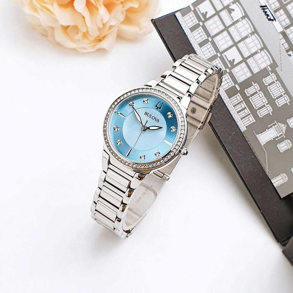 Đồng Hồ Nữ Bulova Quartz Ladies’ Crystal 96L288