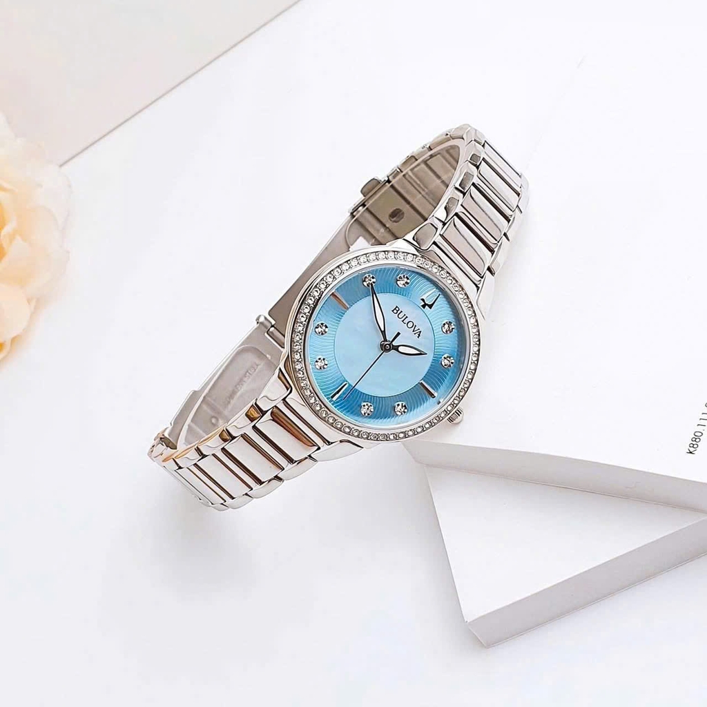 Đồng Hồ Nữ Bulova Quartz Ladies’ Crystal 96L288