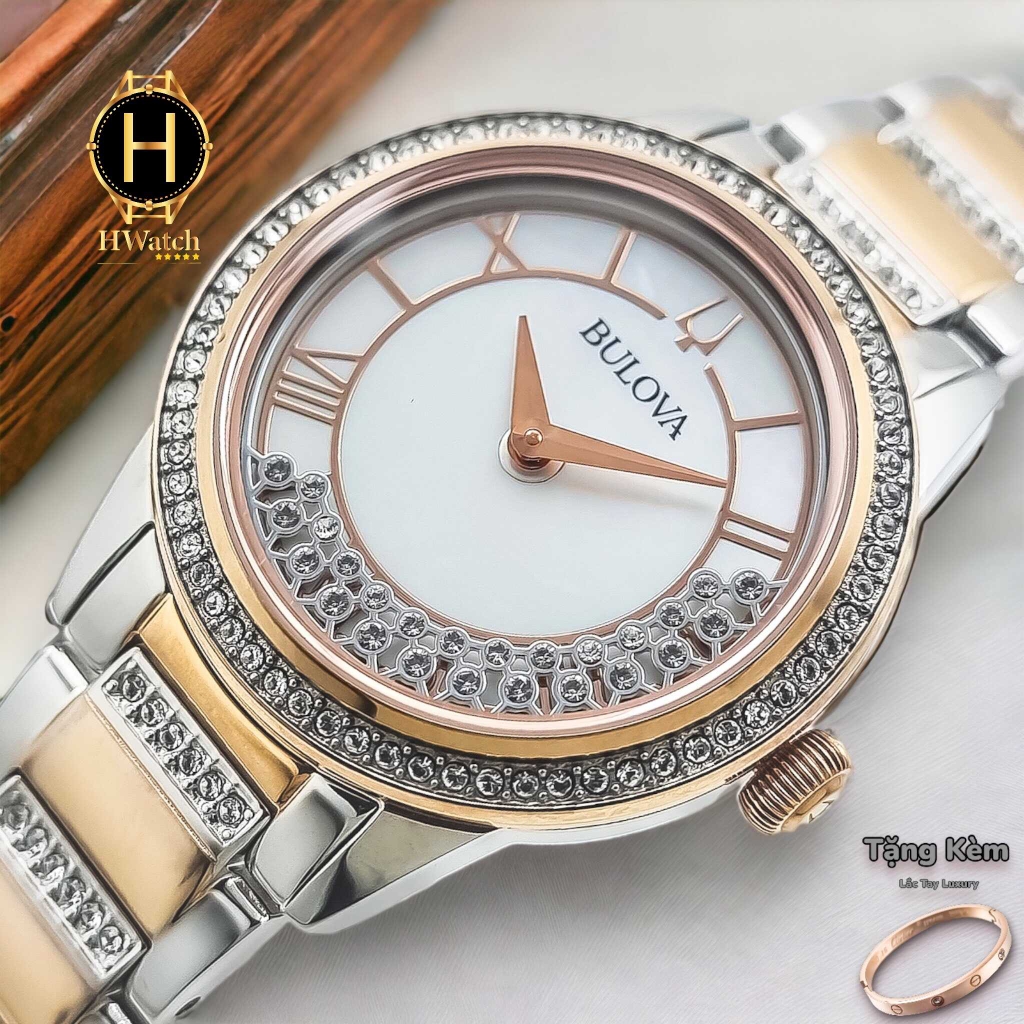 ng H N Bulova Quartz 98L246 Day S t V Tr ng M t Tr ng